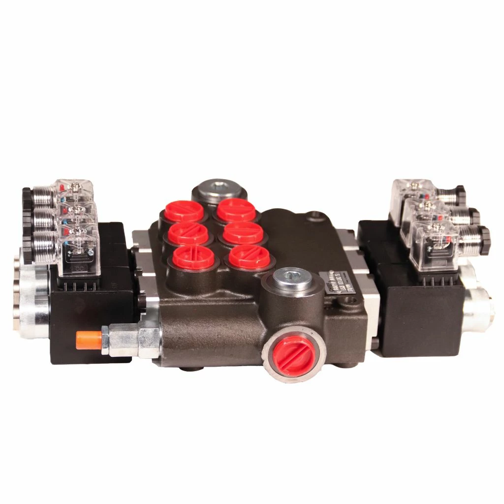 Chief Solenoid Control Valve: 21 GPM, SAE 10 Inlet / SAE 12 Outlet, 3 Spool, 12 VDC, 3,625 PSI, 220885 3 Chief Solenoid Control Valve: 21 GPM, SAE 10 Inlet / SAE 12 Outlet, 3 Spool, 12 VDC, 3,625 PSI, 220885